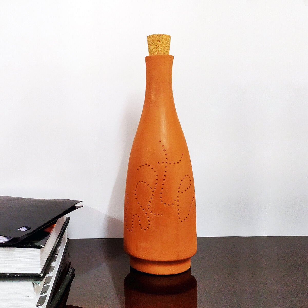 Terracotta Water Bottle - Bot - Capacity 1.0L Approx | Verified Sustainable by Brown Living™