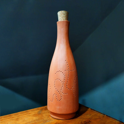 Terracotta Water Bottle - Bot - Capacity 1.0L Approx | Verified Sustainable by Brown Living™