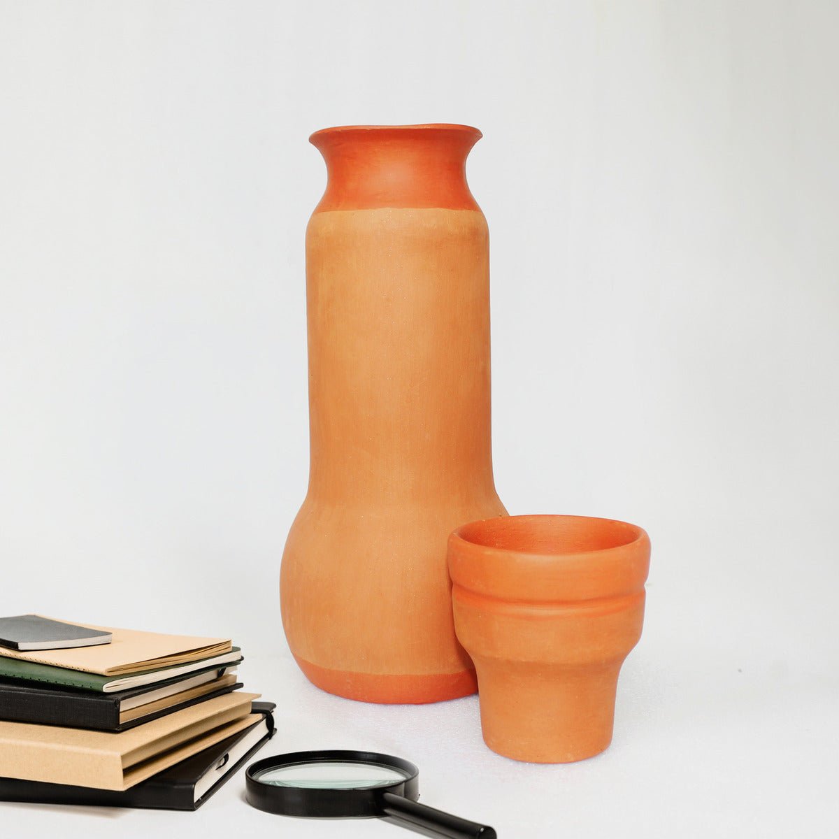 Terracotta Water Bottle - Bulb 1 L - Capacity 1.0L Approx | Verified Sustainable by Brown Living™