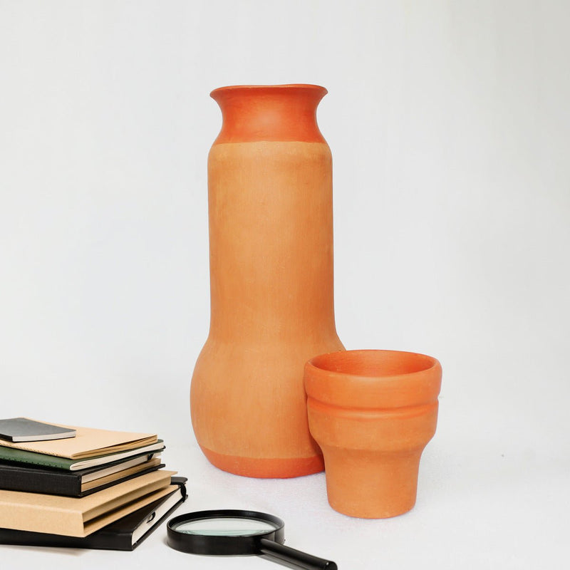 Buy Terracotta Water Bottle- Bulb 1 L- Capacity 1.0L Approx | Shop Verified Sustainable Bottles & Sippers on Brown Living™