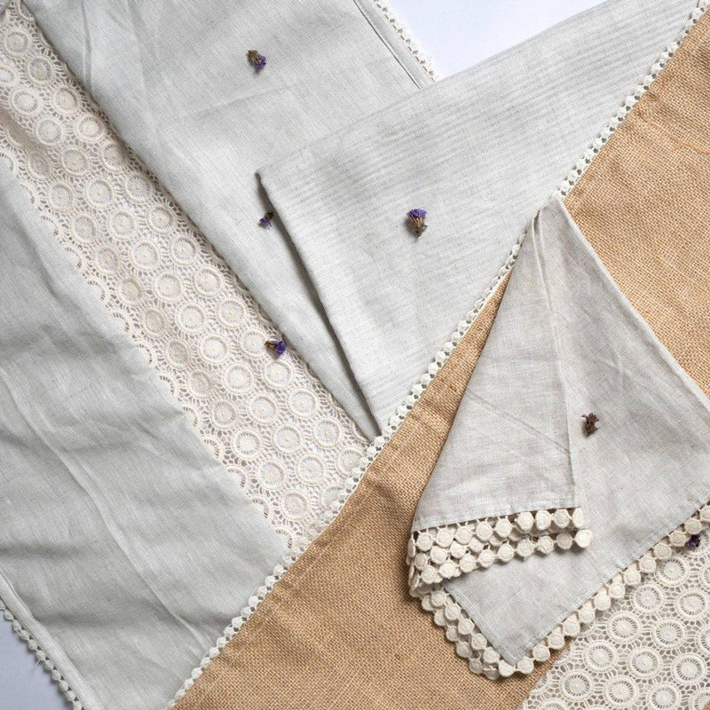 Buy The Bhumi Bundle - Hemp Table Linen Set | Shop Verified Sustainable Table Linens on Brown Living™