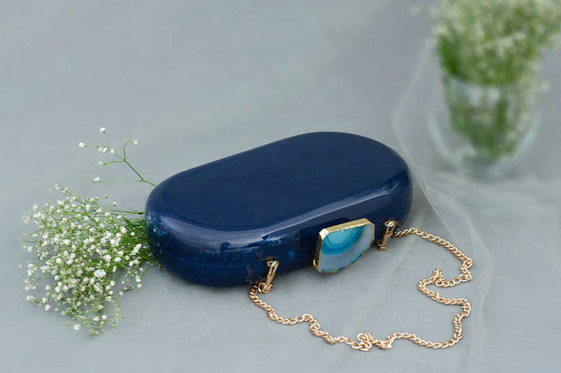 Buy The Blue Baroque Capsule Clutch | Shop Verified Sustainable Womens Clutch on Brown Living™