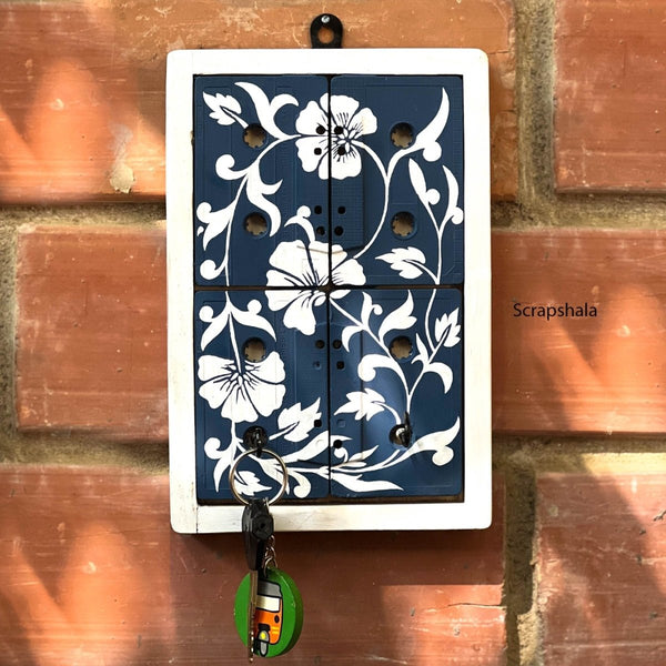 Buy The Blue Pottery Geet Keyholder | Upcycled | Audio tapes | Shop Verified Sustainable Wall Decor on Brown Living™
