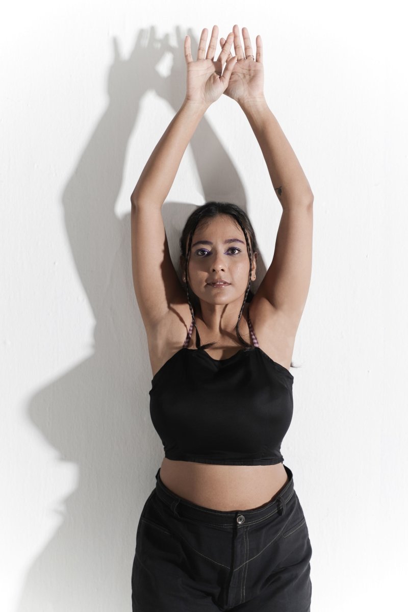 Buy The e(X)es and (O)hs Top | Black Tencel Satin Womens Top | Shop Verified Sustainable Products on Brown Living