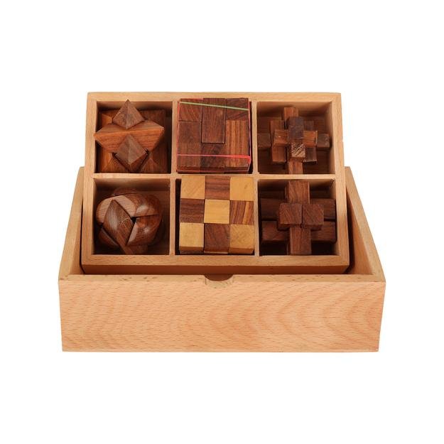 Buy The Explorer STEM Brain Teaser Puzzle Set | 6 Mechanical Puzzles | Shop Verified Sustainable Learning & Educational Toys on Brown Living™