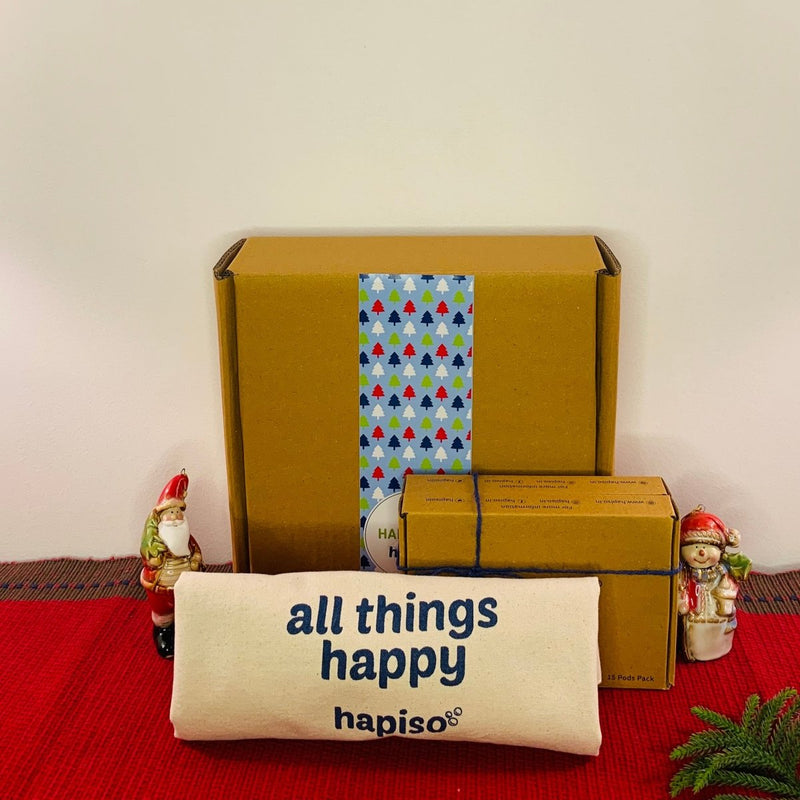 Buy The Happy Box | 2 packs of laundry pods | Canvas bag | Candle | Shop Verified Sustainable Products on Brown Living
