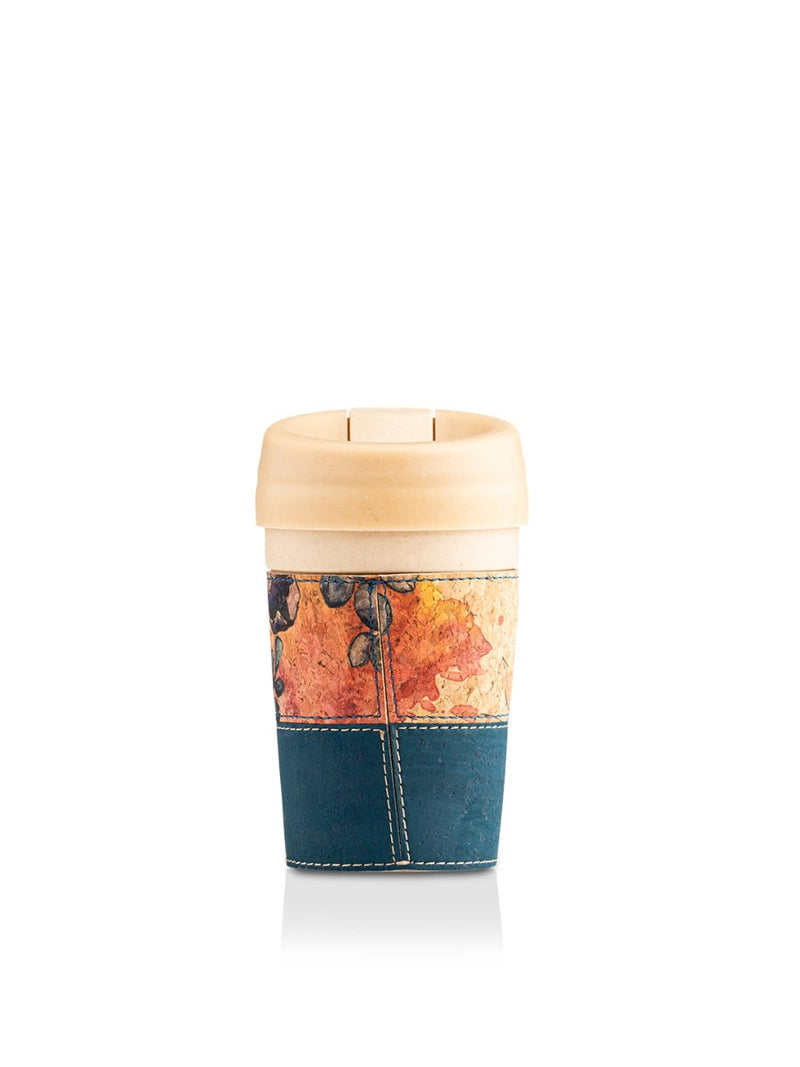 Buy The Kaapi Bamboo Fibre Tumbler - Floral Ink | Shop Verified Sustainable Products on Brown Living