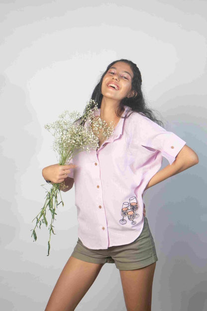 The Lilac Cheers Shirt | Verified Sustainable by Brown Living™