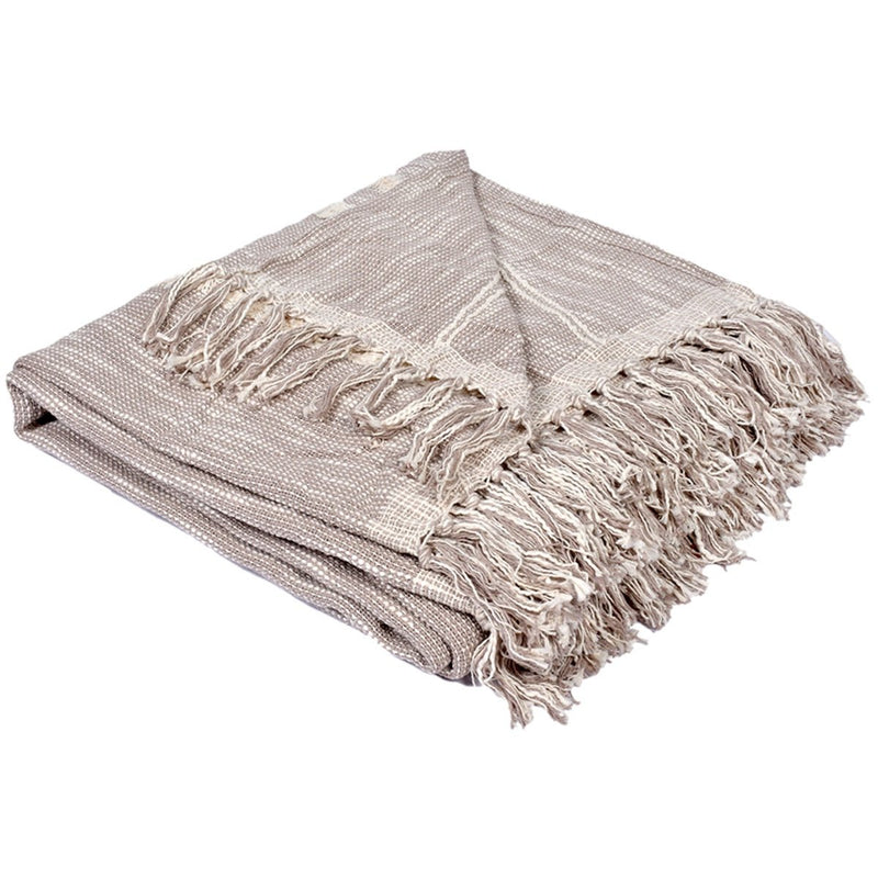 Buy The Novelty Textured Cotton Throw | Shop Verified Sustainable Bed Linens on Brown Living™