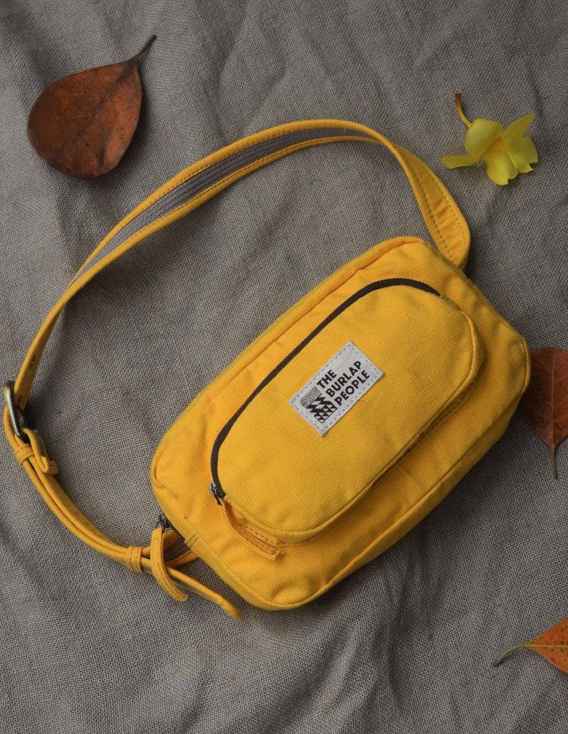 Buy The Travel Light Pack in Daffodil Yellow | Shop Verified Sustainable Fanny Packs on Brown Living™