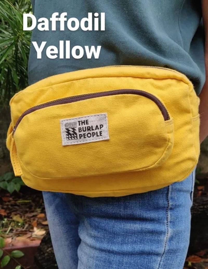 Buy The Travel Light Pack in Daffodil Yellow | Shop Verified Sustainable Fanny Packs on Brown Living™
