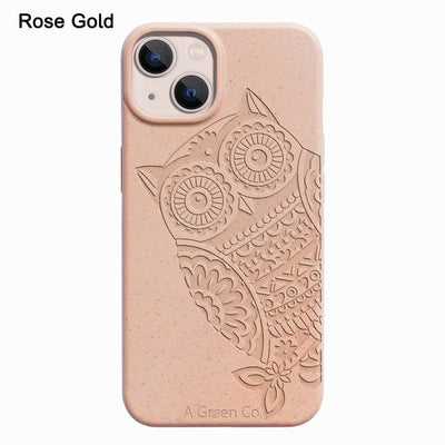 The Wise Owl - Biodegradable Eco - Friendly Mobile Cover /Phone – Tech Accessories on Brown Living™. SKU: 177 - 15718 - OWL - 13 - 006. Img 10.