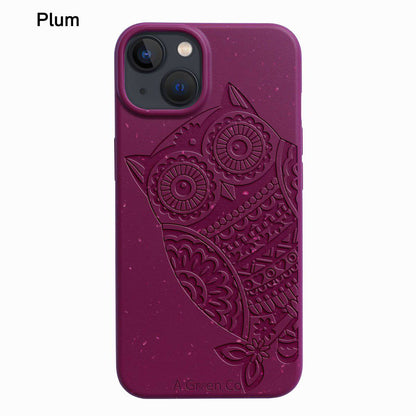 The Wise Owl - Biodegradable Eco - Friendly Mobile Cover /Phone | Verified Sustainable by Brown Living™