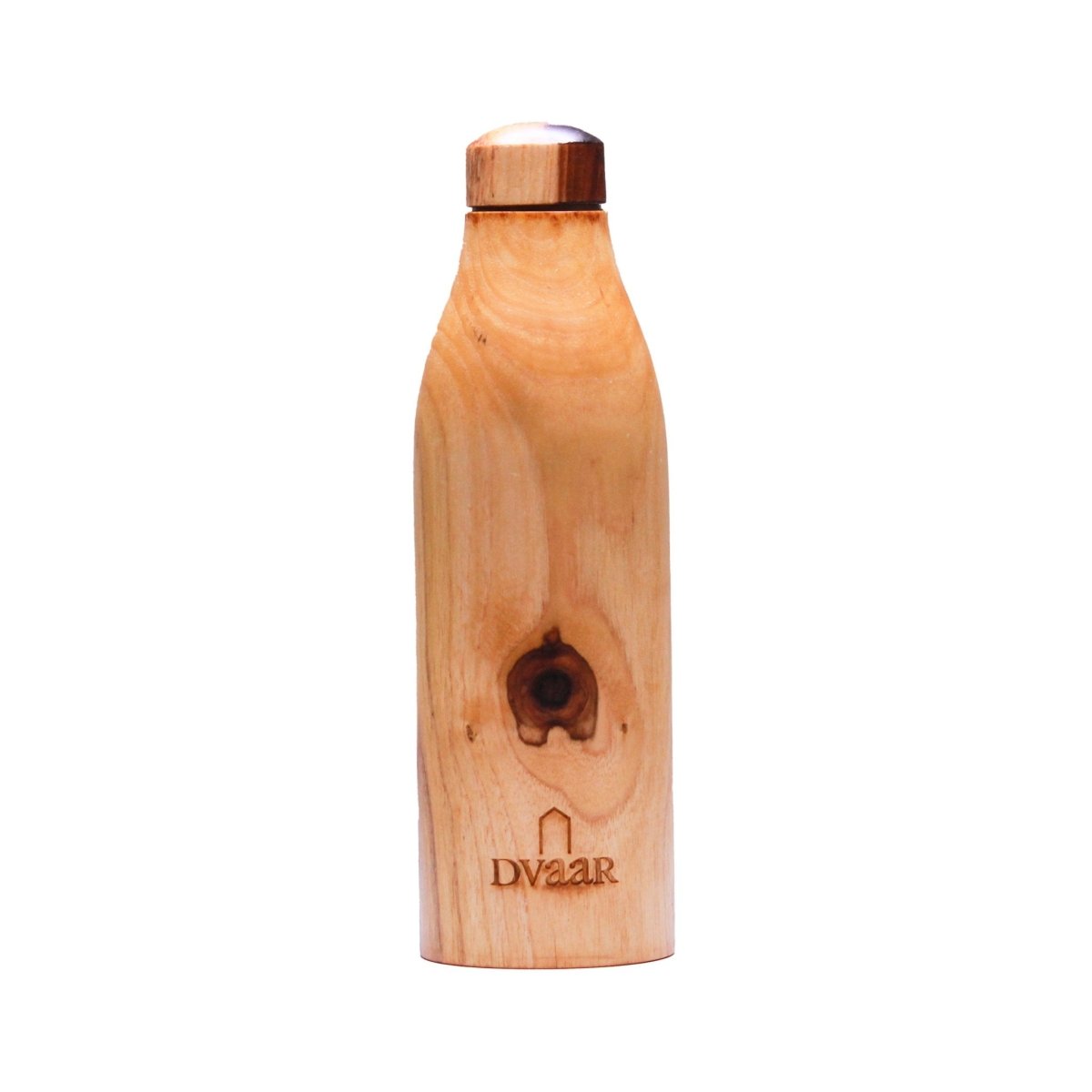 The Wooden Copper Bottle - Teak Wood | Verified Sustainable by Brown Living™