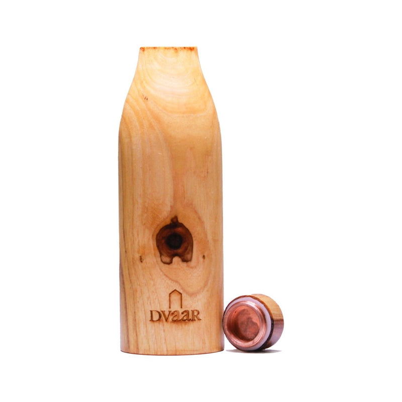 The Wooden Copper Bottle - Teak Wood | Verified Sustainable by Brown Living™