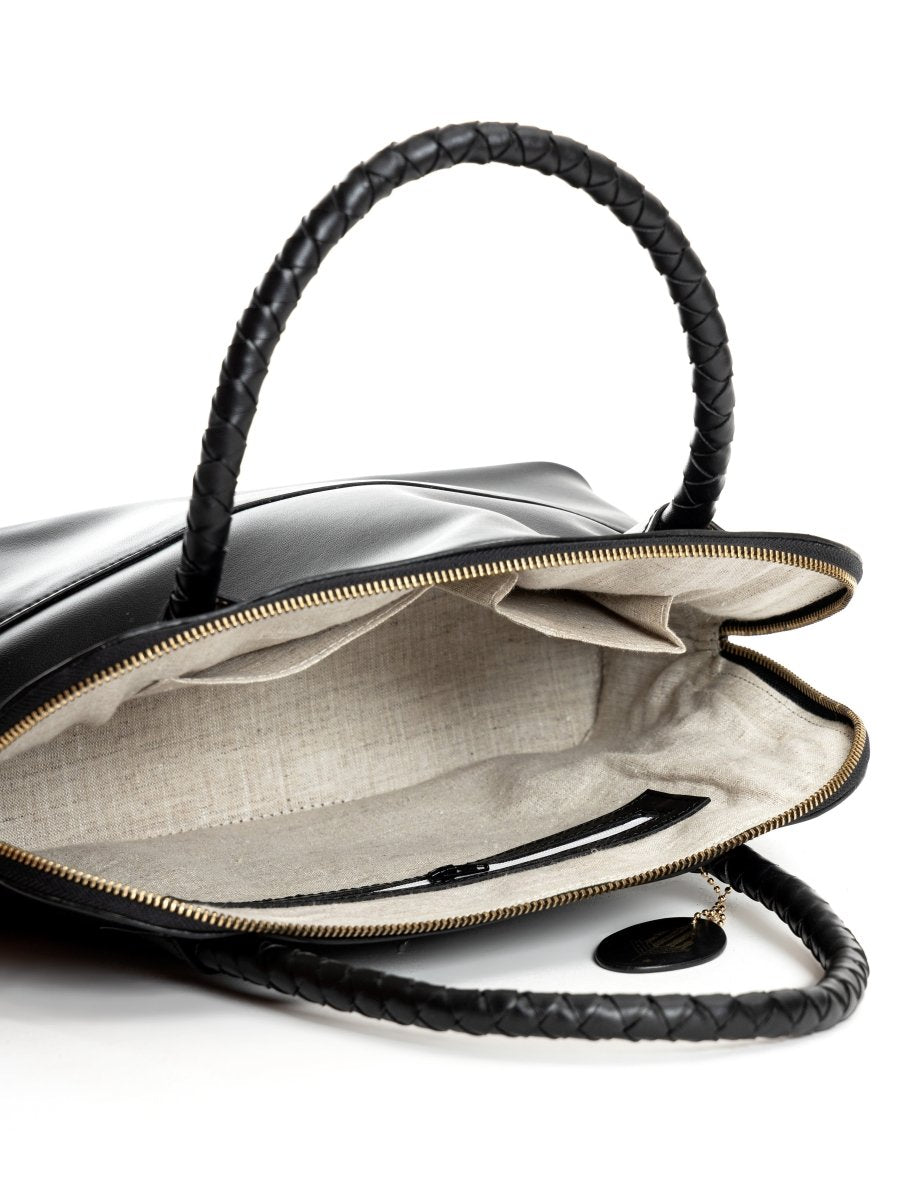 Theia (Black) | Women's Bag Made with Cactus Leather | Verified Sustainable by Brown Living™