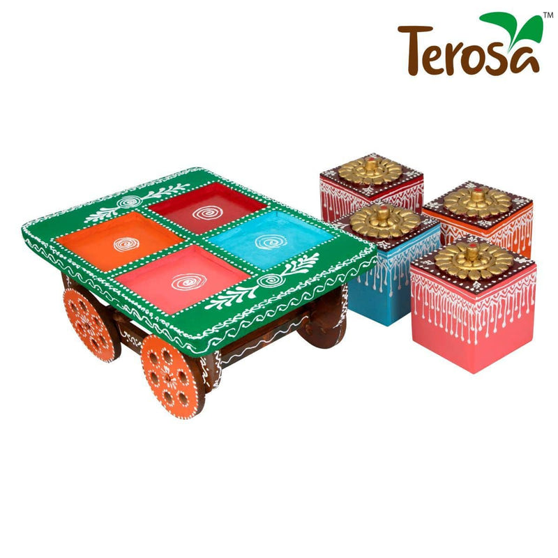 Buy Thela Dry Fruit Box Set II Handicraft Containers Jars | Shop Verified Sustainable Table Decor on Brown Living™