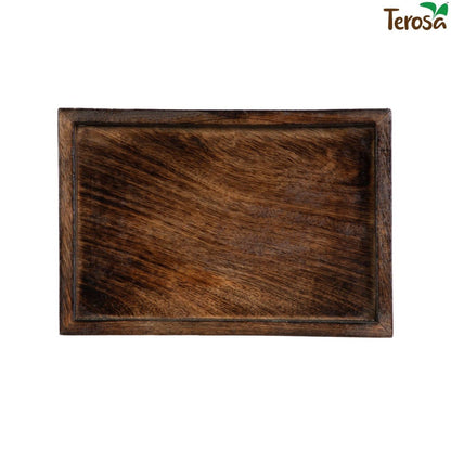 Thela or Redi Serving Tray - Mango Wood - Personal 9.5x6.5 inches | Verified Sustainable by Brown Living™