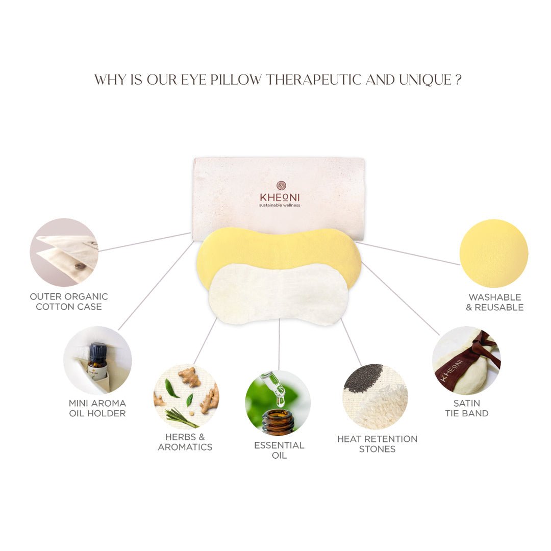 Therapeutic Vetiver Eye Pillow | Verified Sustainable by Brown Living™