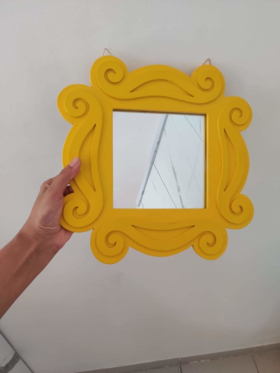 THINK EARTH FRIENDS CLASSIC YELLOW MIRROR WITH FRAME | Verified Sustainable by Brown Living™