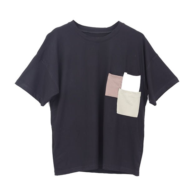 Buy Three Pocket Bamboo T-shirt | Organic Black T-shirt | Oversized T-shirt | Shop Verified Sustainable Womens T-Shirt on Brown Living™