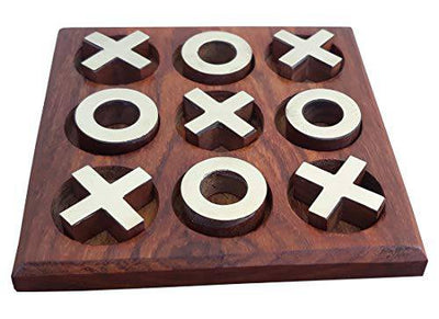Tick Tack Toe - Metal Naughts & Crosses Travel Board Game – Learning & Educational Toys on Brown Living™. SKU: 1076. Img 4.