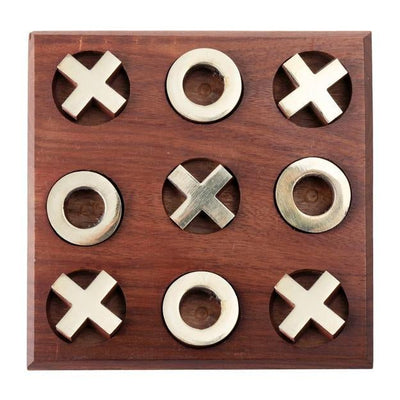 Tick Tack Toe - Metal Naughts & Crosses Travel Board Game – Learning & Educational Toys on Brown Living™. SKU: 1076. Img 7.
