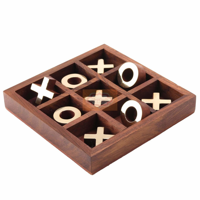 Buy Tic Tac Toe - Tik Tak Toe Wooden Family Board Game | Shop Verified Sustainable Products on Brown Living