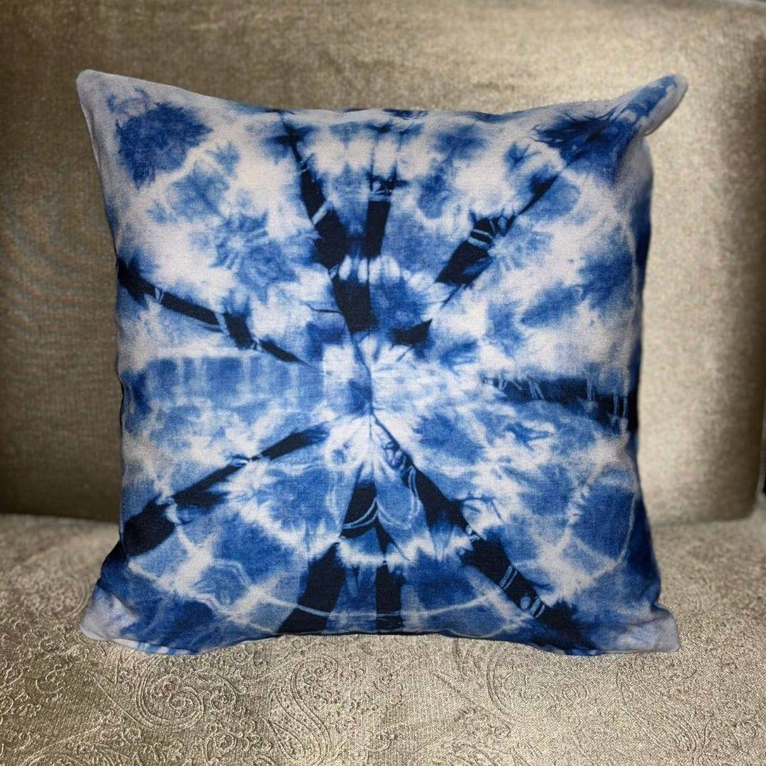 Tie - Dye Cushion Cover | Upcycled Linen | Verified Sustainable by Brown Living™