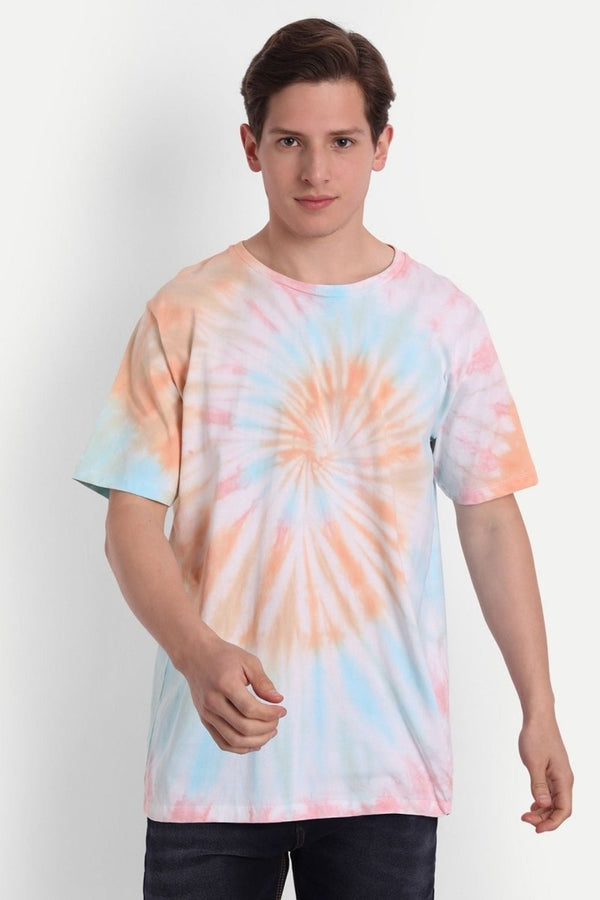 Buy Tie-Dye Organic Cotton Men's spiral pattern T-shirt |NEW ARRIVALS | Shop Verified Sustainable Products on Brown Living