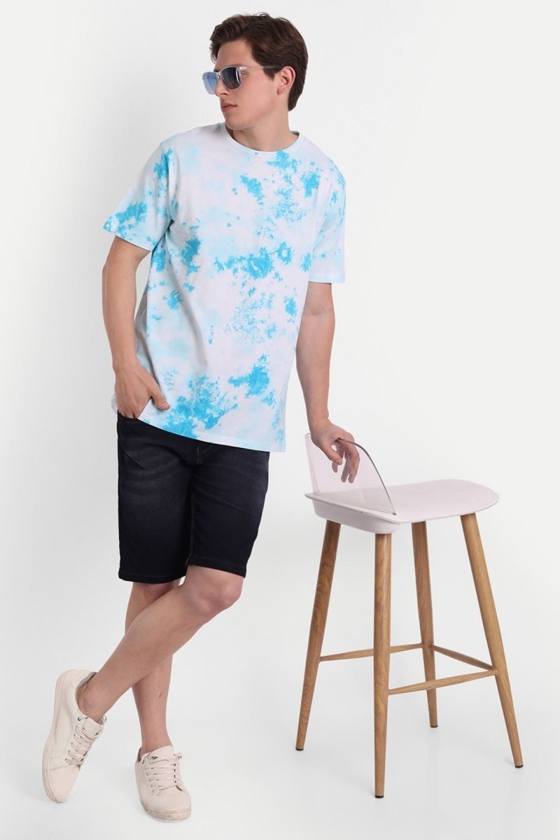 Buy Tie-Dye Organic Cotton Men's Tee | Alaskan Blue | NEW ARRIVALS | Shop Verified Sustainable Products on Brown Living