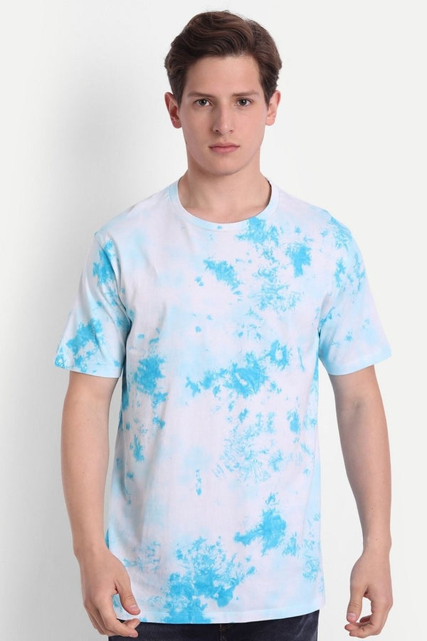 Buy Tie-Dye Organic Cotton Men's Tee | Alaskan Blue | NEW ARRIVALS | Shop Verified Sustainable Products on Brown Living