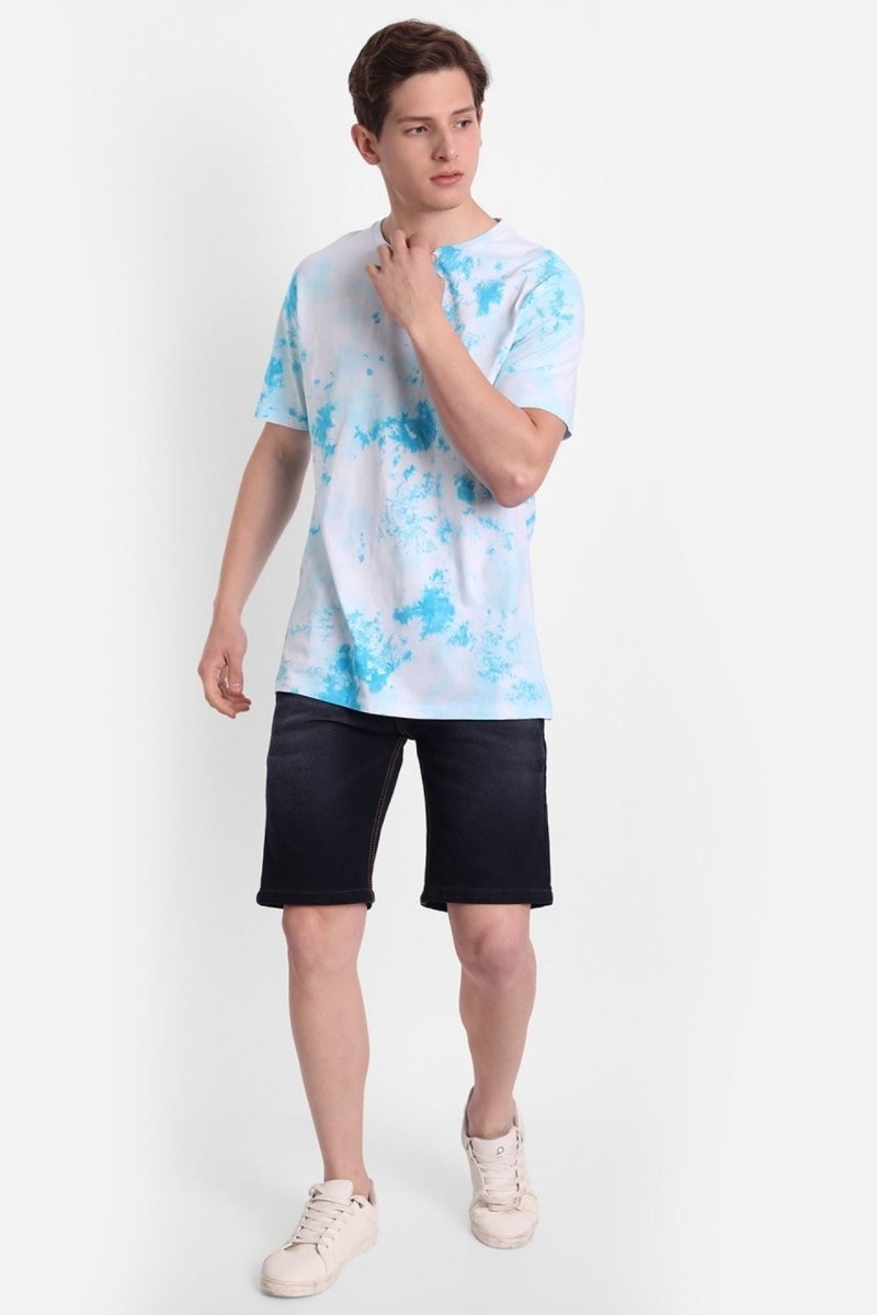 Buy Tie-Dye Organic Cotton Men's Tee | Alaskan Blue | NEW ARRIVALS | Shop Verified Sustainable Products on Brown Living