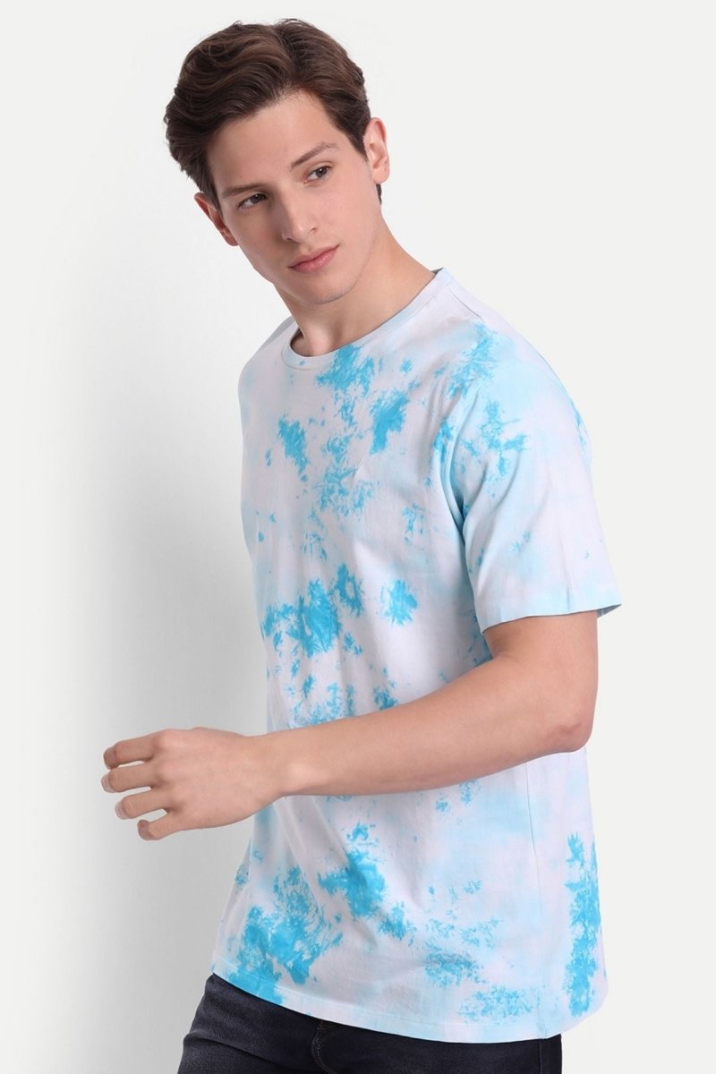 Buy Tie-Dye Organic Cotton Men's Tee | Alaskan Blue | NEW ARRIVALS | Shop Verified Sustainable Products on Brown Living