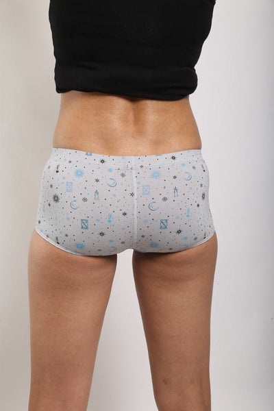 Time Travel Biowashed Organic Cotton Boy - Shorts – Womens Underwear on Brown Living™. SKU: 004/BA/TIMETRA/AOP_24BL10655. Img 4.