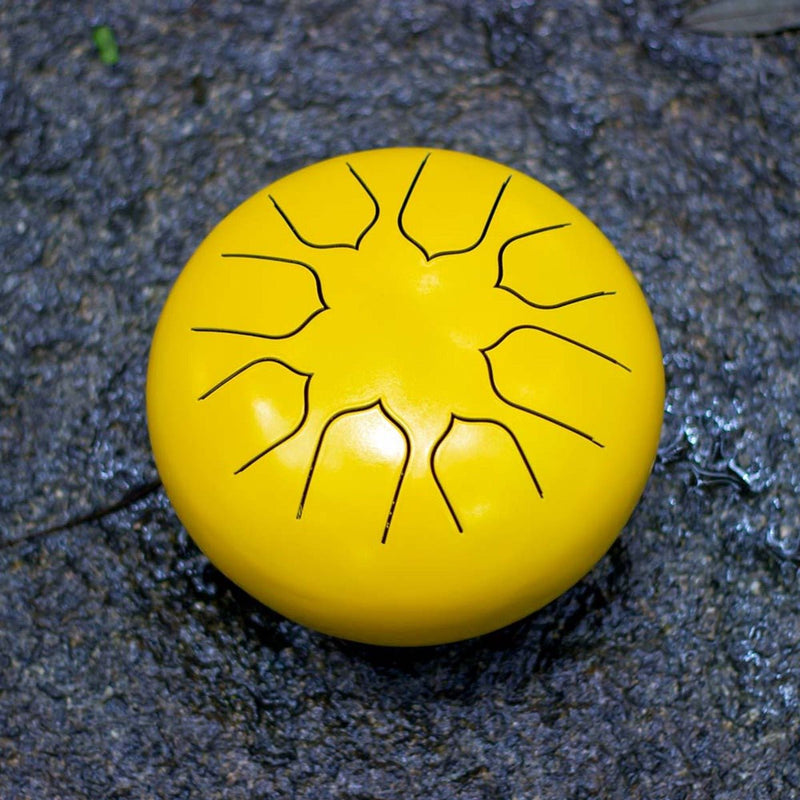 Buy Tongue Drum- 6.3 inches- Yellow | Shop Verified Sustainable Products on Brown Living