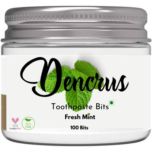 Buy Toothpaste Bits Fresh Mint Flavor With Plaque Removal | Shop Verified Sustainable Tooth Cleaning Tablets on Brown Living™
