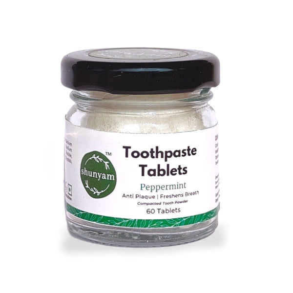 Buy Toothpaste Tablets Anti-Plaque, Fluoride Free Peppermint (60 Tabs) | Shop Verified Sustainable Products on Brown Living