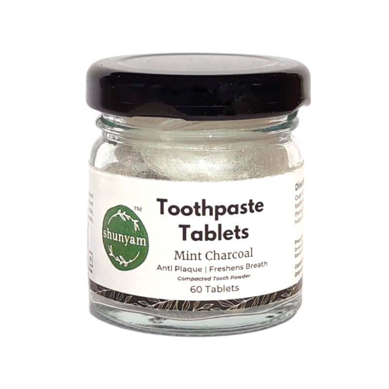 Buy Toothpaste Tablets Fluoride Free, Activated Charcoal Mint (60 Tabs) | Shop Verified Sustainable Products on Brown Living