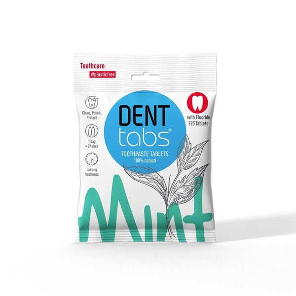 Buy Toothpaste Tablets Mint flavor - 125 Tablets with Fluoride | Shop Verified Sustainable Tooth Cleaning Tablets on Brown Living™