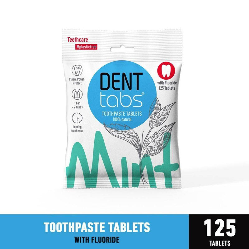 Buy Toothpaste Tablets Mint flavor - 125 Tablets with Fluoride | Shop Verified Sustainable Products on Brown Living