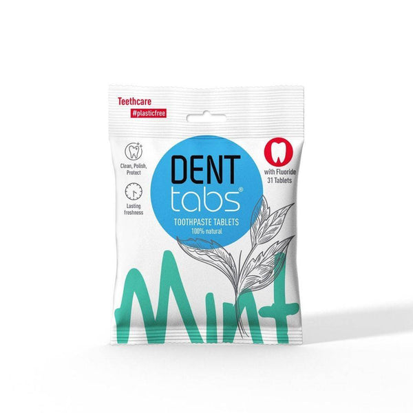 Buy Toothpaste Tablets Mint flavor - 31 Tablets with Fluoride | Shop Verified Sustainable Tooth Cleaning Tablets on Brown Living™