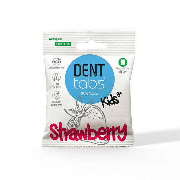Buy Toothpaste Tablets Strawberry - 30 Tablets without Fluoride | Shop Verified Sustainable Tooth Cleaning Tablets on Brown Living™