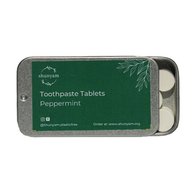 Buy Toothpaste Tablets Travel Pack (Pack of 30 Tabs) + 2 Bamboo Brush Combo | Shop Verified Sustainable Tooth Cleaning Tablets on Brown Living™