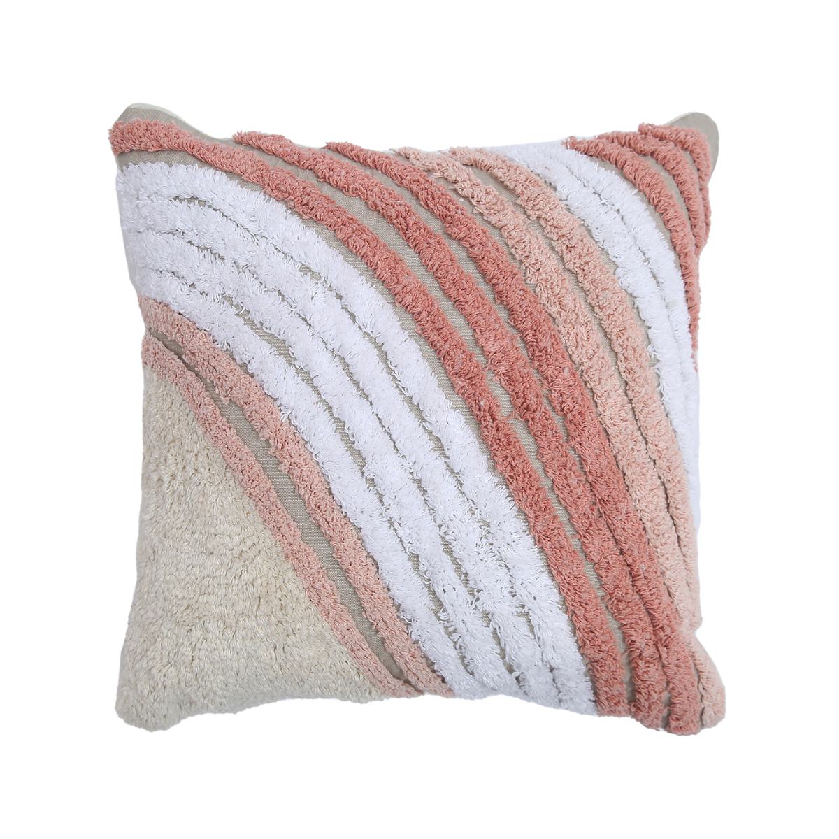 Trio Coral Cushion Cover 18X18 Inches | Verified Sustainable by Brown Living™