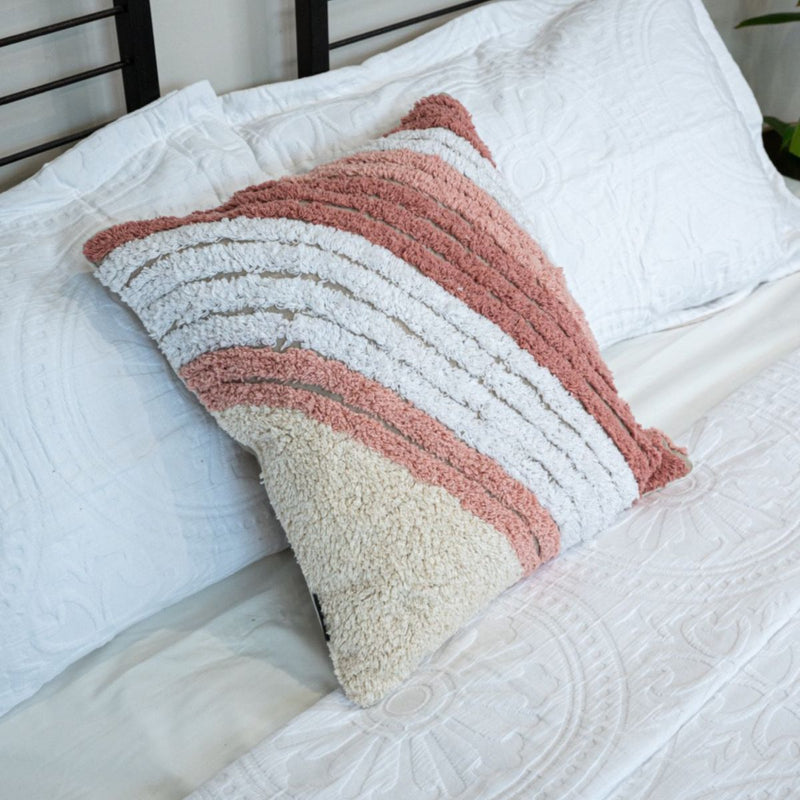 Buy Trio Coral Cushion Cover 18X18 Inches | Shop Verified Sustainable Products on Brown Living