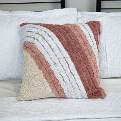 Trio Coral Cushion Cover 18X18 Inches | Verified Sustainable by Brown Living™