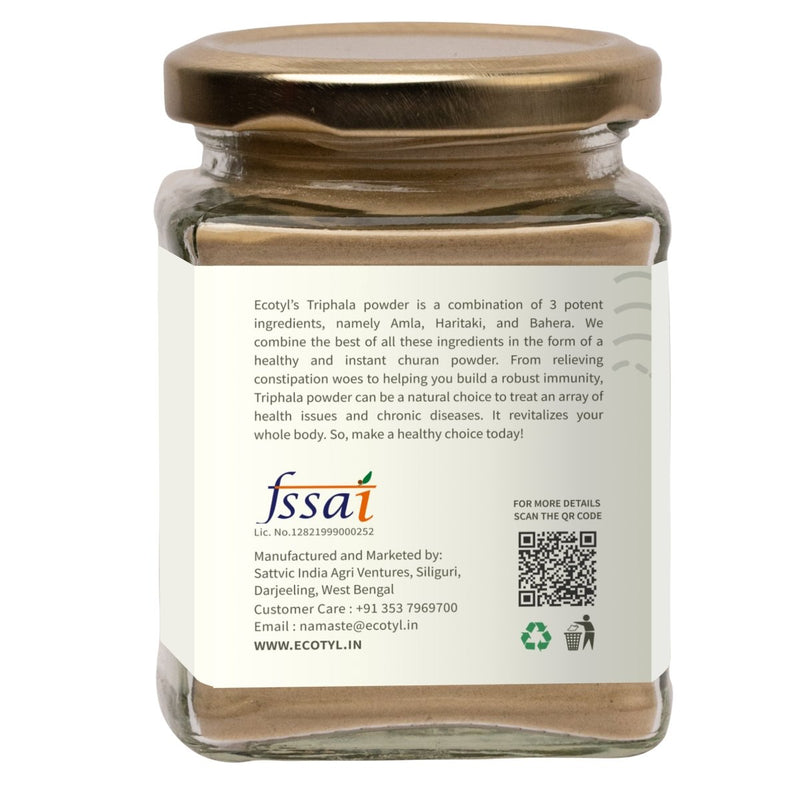 Buy Triphala Powder for Digestive Health & Immune System - 100g | Shop Verified Sustainable Powder Drink Mixes on Brown Living™