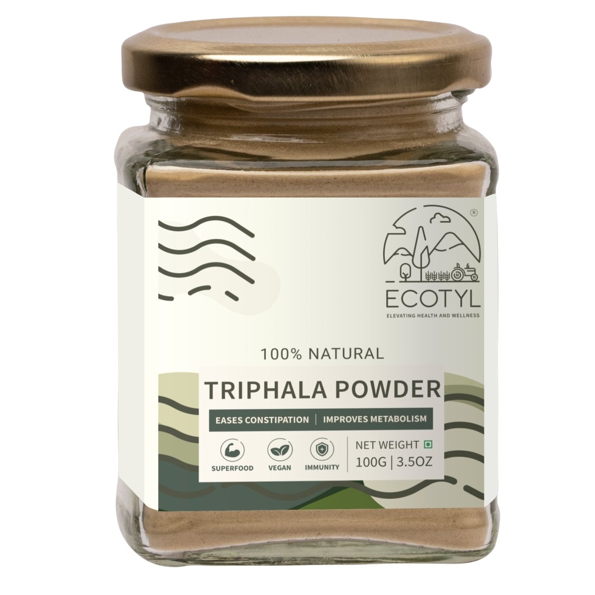 Triphala Powder for Digestive Health & Immune System - 100g | Verified Sustainable by Brown Living™