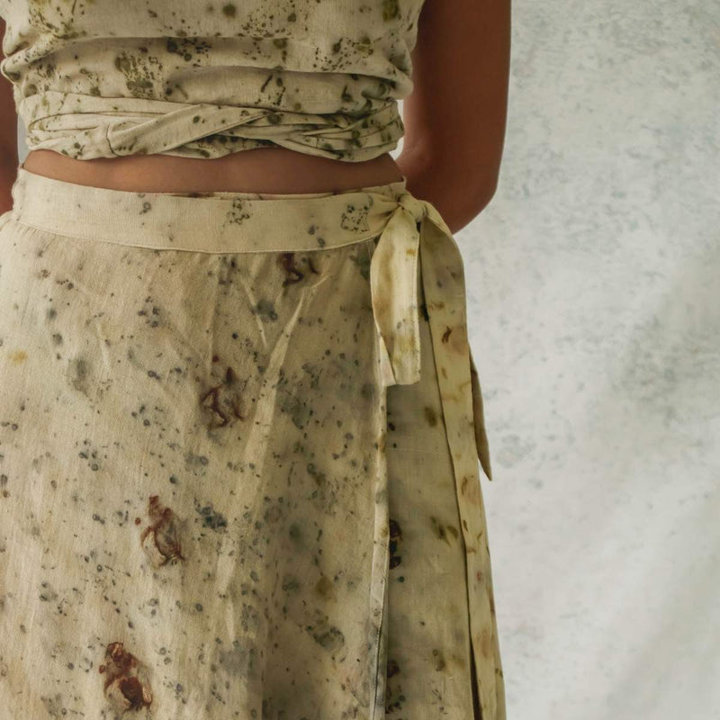 Buy True Spring | Wrap Up Midi | Shop Verified Sustainable Womens skirt on Brown Living™